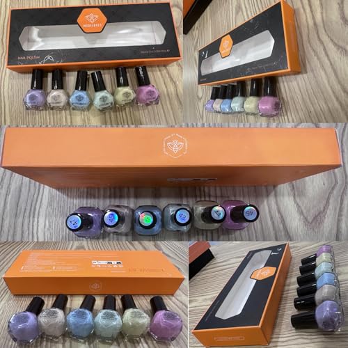 modelones Quick Dry Nail Polish Set, 6 Colors Macaron Pastel Pink - color: A07-Macaron