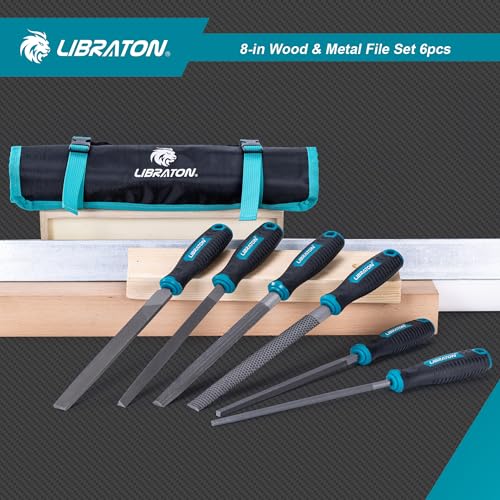 LIBRATON 6PCS Metal File Set, Metal Files, Metal Files for Steel - style: Metal File-6PCS