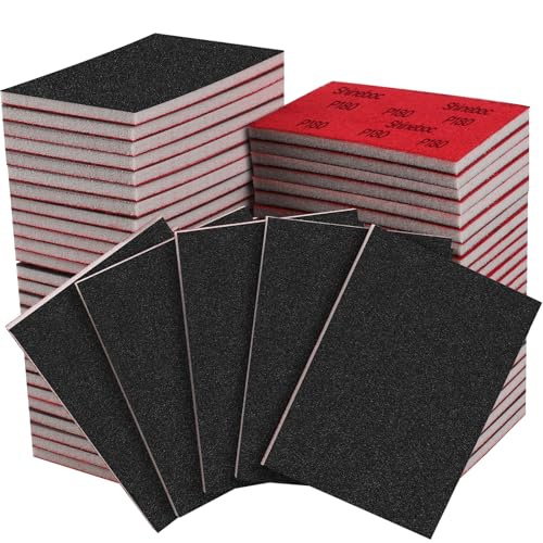Shinboc 48 PCS Sanding Sponge, 180-3000 Grit Sand Paper Assortment Pack - style: Mix Grit 48Pcs