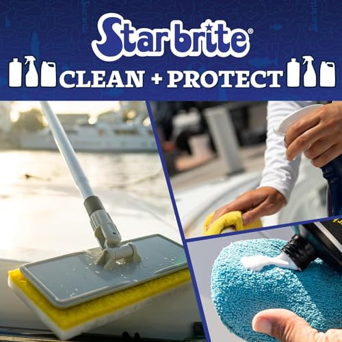 STAR BRITE 8" Heavy Duty Stiff Wash Brush - color: White, size: Standard 8" Brush