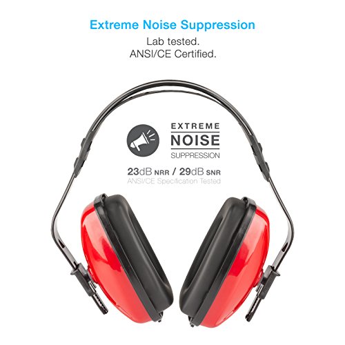 Cyber Acoustics Professional Safety Lightweight Ear Muffs for Hearing Protection and Noise Reduction - style: 20-acs310