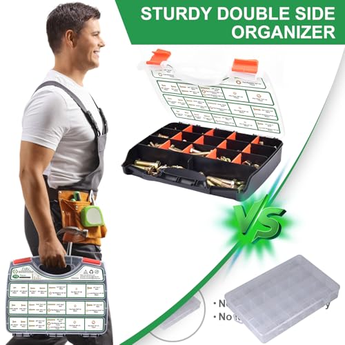 FOLIV 772PCS Grade 8 Bolt Assortment Kit, Heavy Duty Bolts and Nuts Kit, 1/4-20 5/16-18 3/8-16 1/2-13 SAE Sizes Included (Upgraded Package) - style: 772PCS 1/4-20 5/16-18 3/8-16 1/2-13
