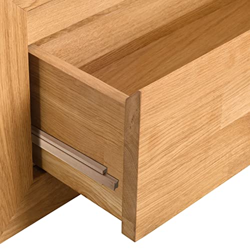 Maitys 4 Pcs Wooden Drawer Slide, 15.8 Inch Wood Bottom Mount Guide Track - size: 15.8 Inch