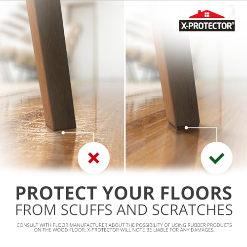 X-PROTECTOR Non Slip Furniture Pads – 24 pcs Premium Furniture Grippers 2"! - size: 24 Square 2"