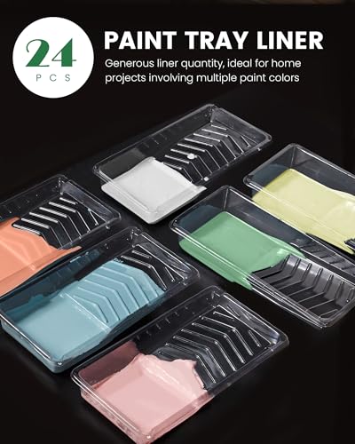 Voomey 4 Inch Paint Roller Tray Set