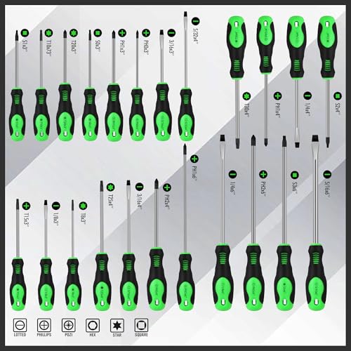 118-Piece Magnetic Screwdriver Set with Plastic Racking, Precision Screwdrivers, Magnetizer, Demagnetizer, Nut Drivers, Ratchet Handles, Allen Keys, Sockets & More - DIY Tools & Gift for Men - style: Durable