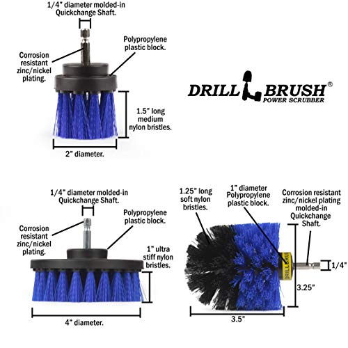 Drill Brush - Drill Brush Attachment - Drill Brush Power Scrubber - color: Blue