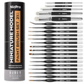 Nicpro Miniature Paint Brushes Drybrush - 21PCS Model Paint Brush Set - size: 21 PCS