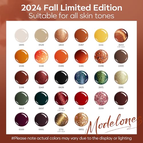 modelones Cat Eye Gel Nail Polish Set Changing 28Colors Primer & 3pcs Top Base Coat - color: 330CN21