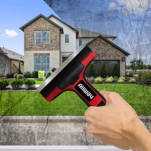 ALLWAY GTS-G Glass & Tile Scraper with Snap-On Blade Guard, 4" - style: Glass & Tile Scraper with Guard