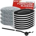 Furniture Sliders for Hardwood Floors: Multi-Surface 3-in-1 Movers Sliders - size: 5.8*4.3in Oval 8+4+1Pack