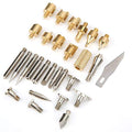 28Pcs Soldering Iron Tips Kit Wood Burning Pen Tips Soldering Iron Replacement Tips Pyrography Craft Tool, Solder Soldering Iron Tip
