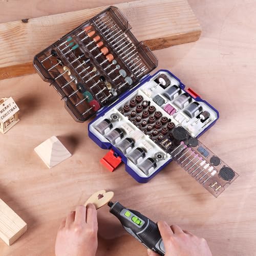 WORKPRO 698-Piece Rotary Tool Accessories Kit, Rotary Tool Bits for Easy Cutting, Grinding, Sanding, Polishing, Cleaning, Drilling, Carving and Engraving - style: 698 Piece Rotary Tool Attachments