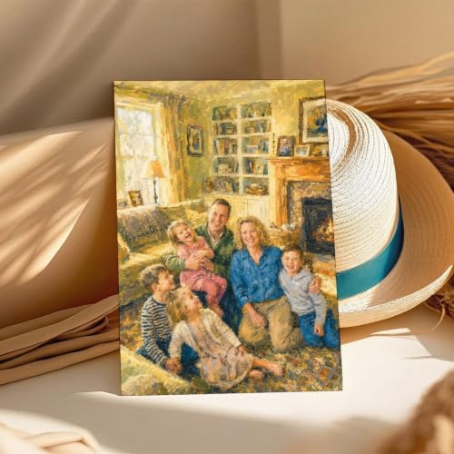 Thick Watercolor Style Portrait Canvas from Photo to Art - color: Thick Watercolor