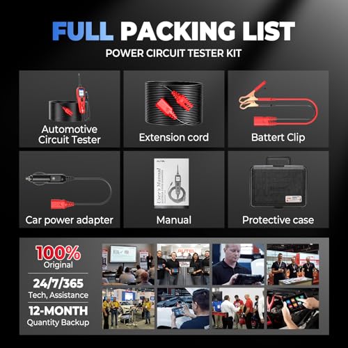 Autel PowerScan Automotive Circuit Tester, 12-24V Power Circuit Probe Tool