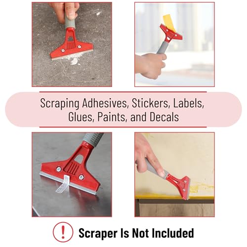 Bates- Replacement Scraper Blades, 4 Inch, 100 pcs, Scraper Blades, Floor Scrapper Blade, Replacement Razor Blades, Carbon Steel Razor Blades, Paint Scraper Blades, 4 Inch Scraper Blades - size: 100 Pcs