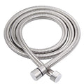 Angle Simple Brushed Nickel Flexible Shower Hose 59 Inches, 1/2" IPS - color: Brushed Steel, size: 59 Inch