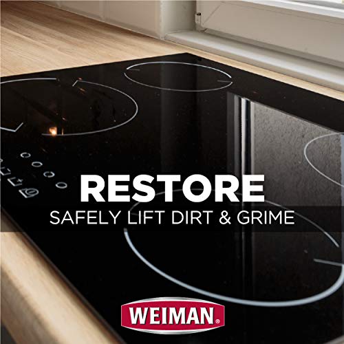 Weiman Cook Top Scrubbing Pads – Gently Clean and Remove Burned-on Food from All Smooth Top and Glass Cooktop Ranges, 3 reusable pads - size: 3 Count (Pack of 1)