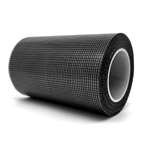 SANKEMU Screen Repair Tape, Extra Wide 16FT, Black, Adhesive & Waterproof, Fiberglass, fix for Screen Door and Window Screen, (4 INCH X 16.5 FT) - size: 4 in X 16.5FT