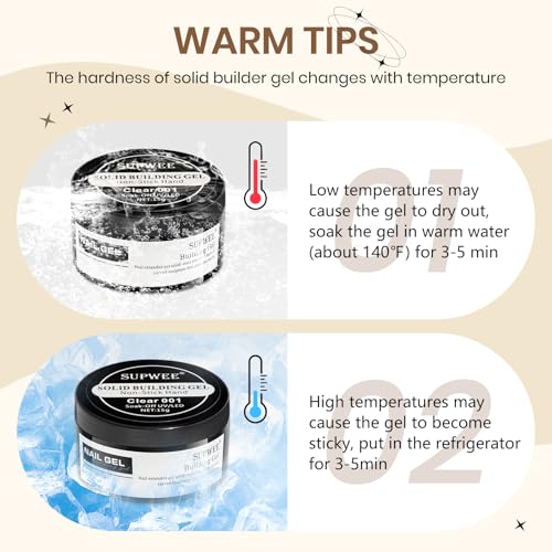 Clear 3D Sculpting Gel Non-Stick Hand Solid Builder Gel for Nails | 3D Nail Gel Art with Silicone Pen for 3D Molding Nail Art Home Manicure DIY for Women - color: Clear&Clear