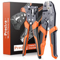 Preciva Wire Stripper and Crimper Tool, with AWG 24-10 Automatic Strippers and AWG 26-10 Ratchet Wire Crimper for stripping, cutting, and crimping heat-shrink connectors and insulated terminals