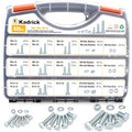 KADRICK 820Pcs Metric Bolt Assortment,M6 M8 M10 Hex Heavy Duty Bolts Kit - size: 820Pcs M6-M10 HEX White Blue