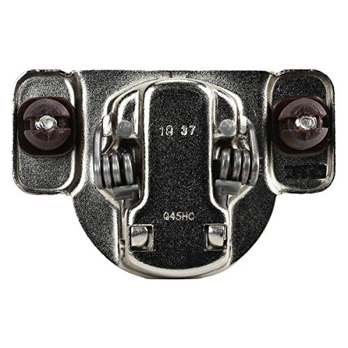 DTC 1/2" Overlay Soft Close 105 Degree 2 Cam Press in Face Frame Concealed Cabinet Hinge 6-Way Adjustable H8E055H (10 Pack) - size: 1/2 Inch