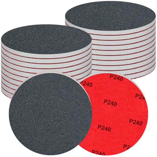 20 Pcs 5 Inch Sanding Sponge Disc Set, 240 Grit Hook and Loop Foam Sanding Pads, Washable Reusable Sandpaper Assortment for Random Orbital Sander, Wood, Metal, Auto, Wet Dry Finishing - color: 240 Grit, size: 5 Inch