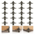Zorfeter 20 Pcs Antique Brass Box Legs, Style4, Bronze - color: Bronze, size: Style4