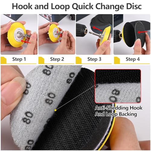 193 Pcs 2 Inch Sanding Discs, Headlight Restoration Polishing Kit - size: 2 Inch