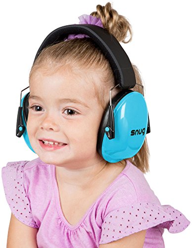 Snug Kids Earmuffs – Noise Reduction for Toddlers & Children – Adjustable, Lightweight, Foldable, Soft & Comfortable - color: Aqua