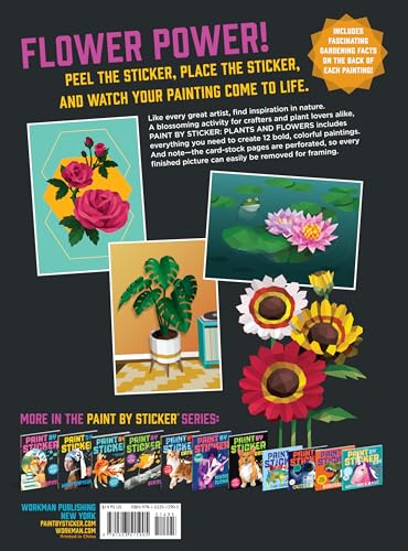 Paint by Sticker (Official): Plants and Flowers: Create 12 Stunning Images One Sticker at a Time!