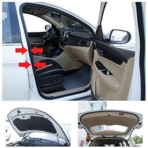 52.4Ft Universal Self Adhesive Weather Seal Strip for Auto, 51/100 x 1/5 Inch Thick, Car Door & Window Weatherstrip with Engine Cover (2 Rolls, 26.2 Ft Each) - size: 52.4 Feet Long