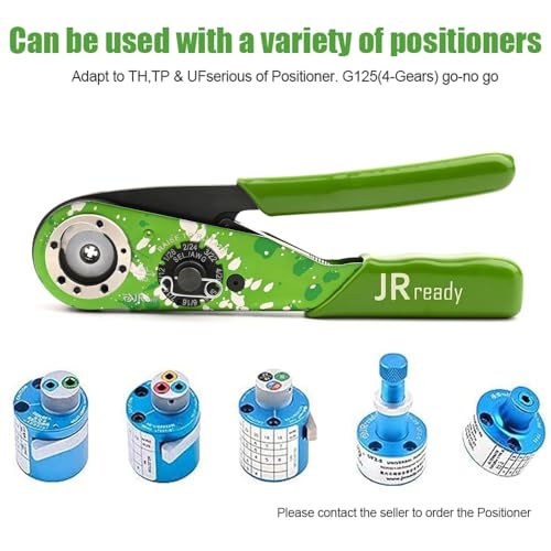 JRready M22520 1 01 Closed Barrel Crimping Tool KIT NEW-AS1G Adjustable Crimper crimp HAN series Heavy Duty Connectors Contacts MIL series connector 12# 16# 20# Solid Contacts 12-26awg Wire Harness