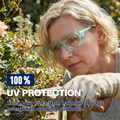 MORK&SUKY Safety Glasses, Stylish Goggles With No Fog Lense, Alternatives To Regular Protective Eyewear For Lab and Nursing. - color: Green