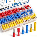 smseace 160PCS Bullet Wire Connectors Assortment Kit 22-16/16-14/12-10AWG Female&Male Bullet Connectors Terminal for Automotive Boat Stereo Industrial Equipment - size: 160Pcs