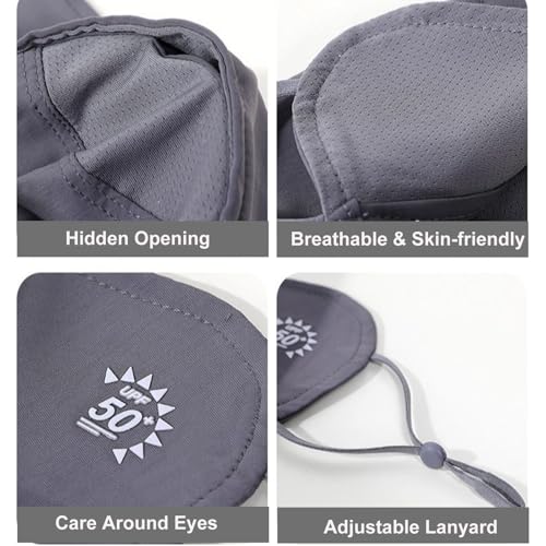 2Pcs UV Face Mask, Sun Masks for Women, Cooling Breathable Face Cover for Outdoors, Washable Reusable - color: Pink, Dark Grey
