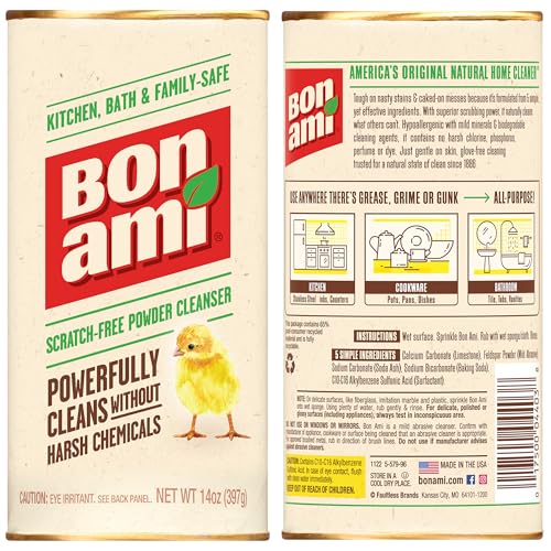 Bon Ami Polish and Cleanser Powder 14 Ounce (Set of 6) - size: 14 Ounce (Pack of 6)