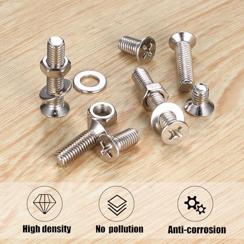 1680pcs M2 M3 M4 M5 Silver Flat Head Machine Screws Assortment Kit