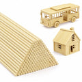 Rclxl 200Pcs Wooden Dowel Rods 1/8 x 12 Inch Wood Sticks for Crafts DIY - size: 1/8" x 12"