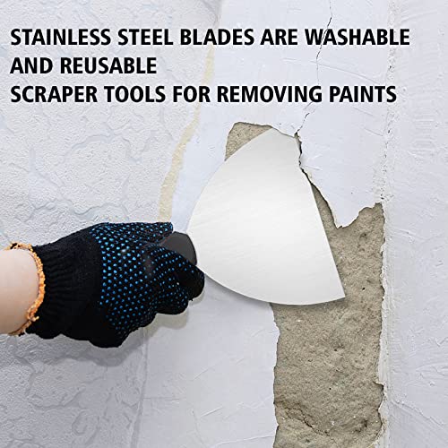 Mister Rui 3Pack 3" 5" 6" Stainless Putty Knife & Paint Scraper, Hammer End - color: 3"5"6" Putty Knife