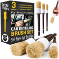 Car Detailing Brush Set 3-pc, Car Detailing Kit Interior by Detail Dudes - size: 3 Pack(Starter)