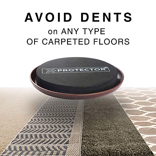 Furniture Sliders for Carpet X-PROTECTOR - 8 PCS 3 1/2" Moving Pads - size: 8 PCS 3.5", For Carpet