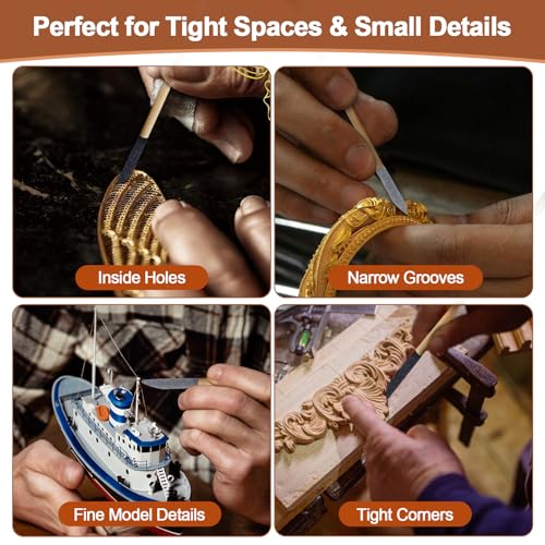 Sanding Sticks 60PCS, 120/280 Grit for Plastic Models, Wood & Resin