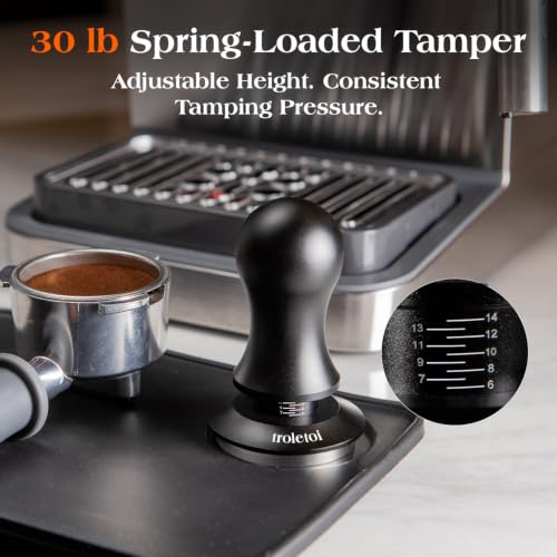 7 PCS 58mm Espresso Accessories Kit: Espresso Tamper, Coffee Distributor, Puck Screen, Dosing Funnel and WDT Tool Espresso Machine Accessories, Professional Espresso Tools - size: 58mm Fits Breville Dual Boiler/Oracle/Gaggia/E61