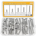 55 Pieces #14 x 3/4" 1" 1-1/4" 1-1/2" 2" Wood Screws Set, Phillips Countersunk Head #14 Self-Tapping Screws Assortment Kit, 304 Stainless Steel - size: #14, style: Phillips Countersunk Head