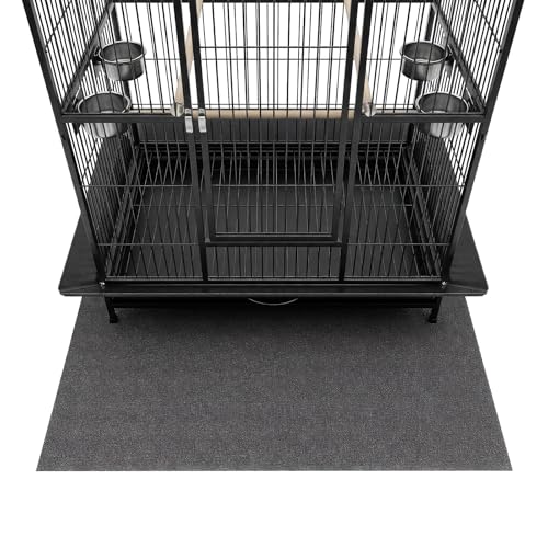 Pet Crate Floor Protection Mat, Ultra-thin Mat for Under Dog Crate, 23.6" x 47.2" XL Thin Cut to Fit Design Washable Floor Covering Reusable Waterproof Non Slip Rug Whelping Pad for Pet (Large) - size: Large