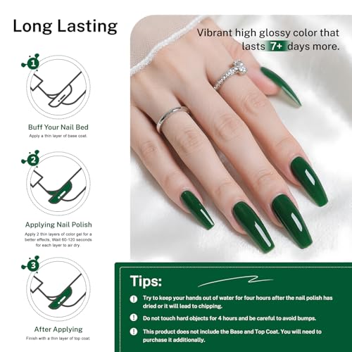 OpenLive 16.5ml Dark Green Nail Polish Large Volume Quick Dry Nail Polish - color: Dark Green