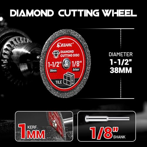 EZARC 1-1/2 Diamond Tile Cutting Wheels Durable, 3-Pack
