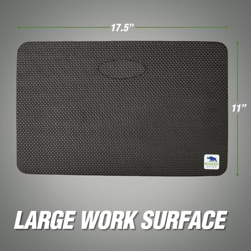RUGGED RHINO Extra Thick Foam Kneeling Pad for Gardening, Black - color: Onyx Black